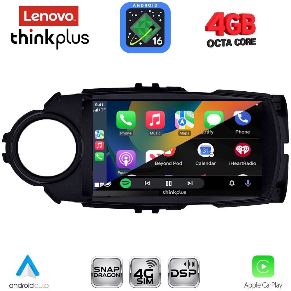 LENOVO LTG 7737FL_CPA (9inc) MULTIMEDIA TABLET for TOYOTA YARIS mod. 2015-2020 - immagine 2
