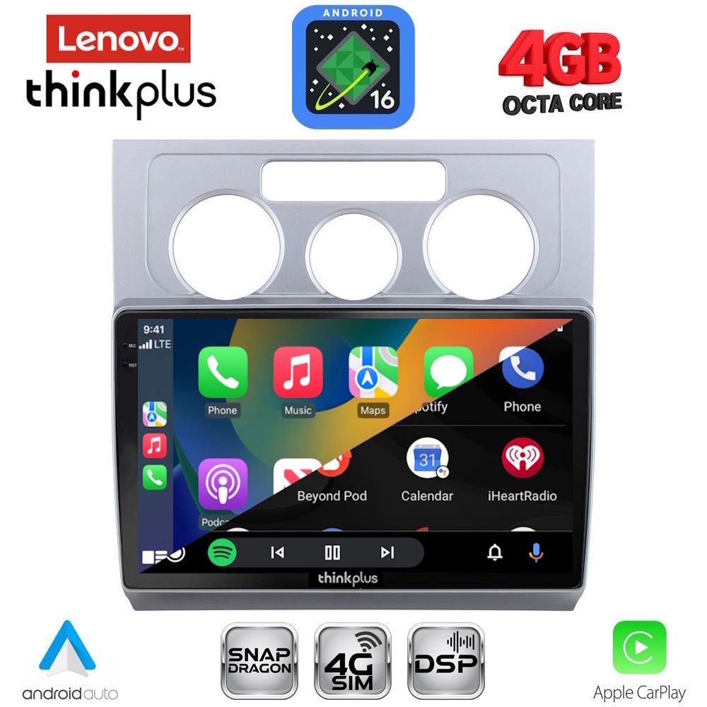 LENOVO LTG 7767AC_CPA (10inc) MULTIMEDIA TABLET for VW TOURAN mod. 2003-2010 with A/C - immagine 2