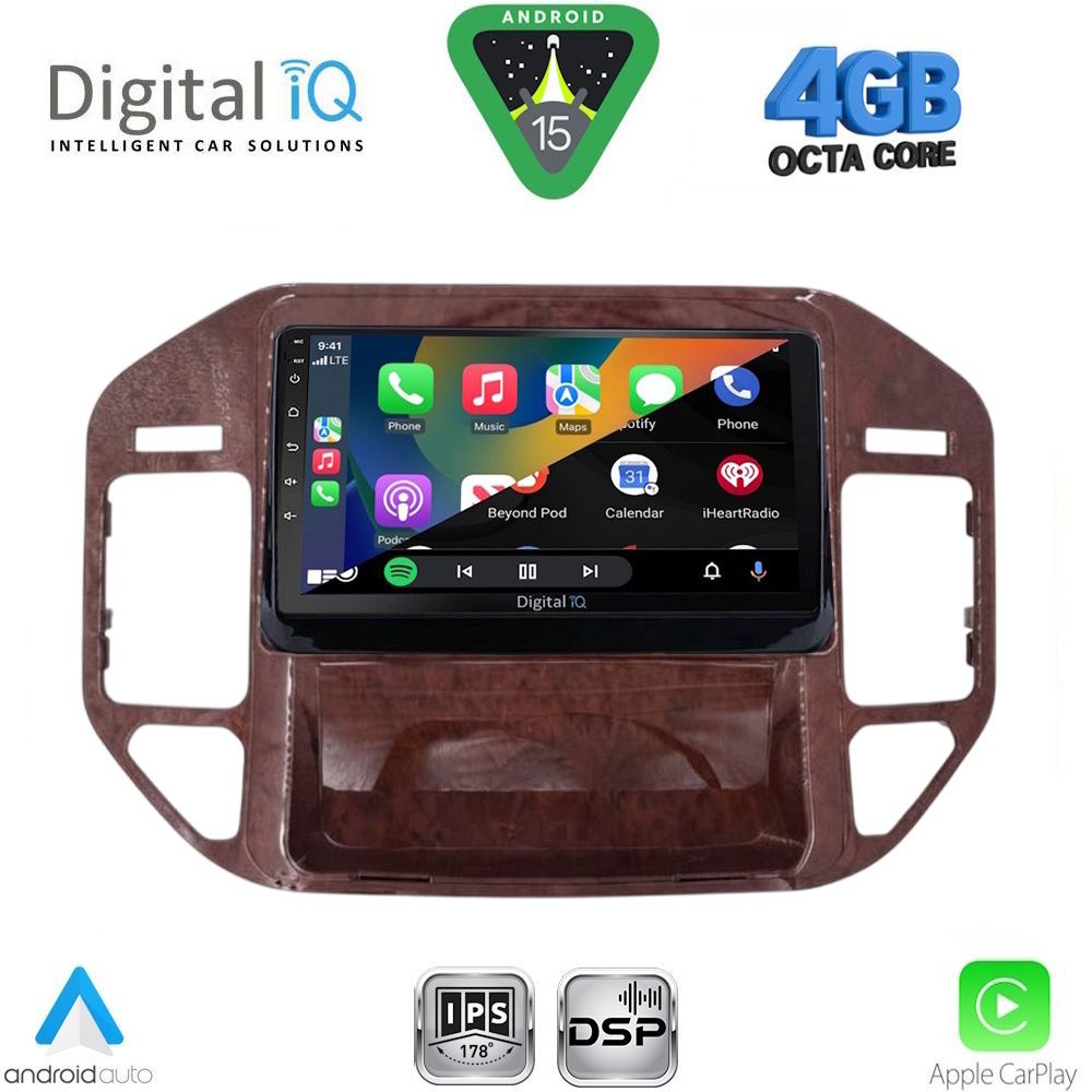 DIGITAL IQ RSG 6444BR_CPA (9inc) MULTIMEDIA TABLET for MITSUBISHI PAJERO mod. 1999-2006 - immagine 2