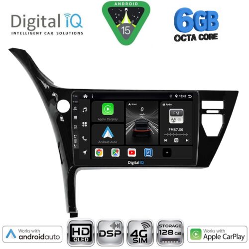 DIGITAL IQ BXF 17703B_CPAA (10inc) MULTIMEDIA TABLET for TOYOTA AURIS mod. 2015-2021 - WEXML.GR