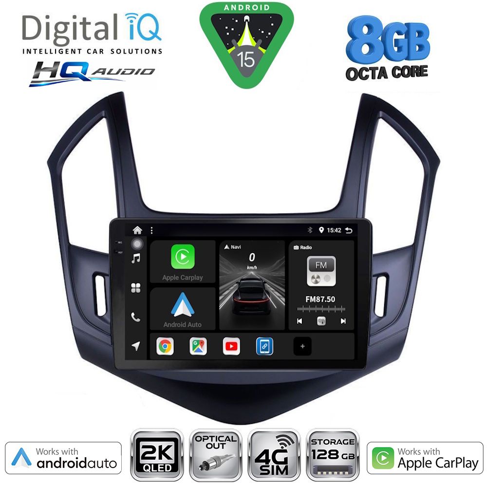 DIGITAL IQ BXK 20076B_CPAA (9inc) MULTIMEDIA TABLET for CHEVROLET CRUZE mod. 2013-2015 - WEXML.GR