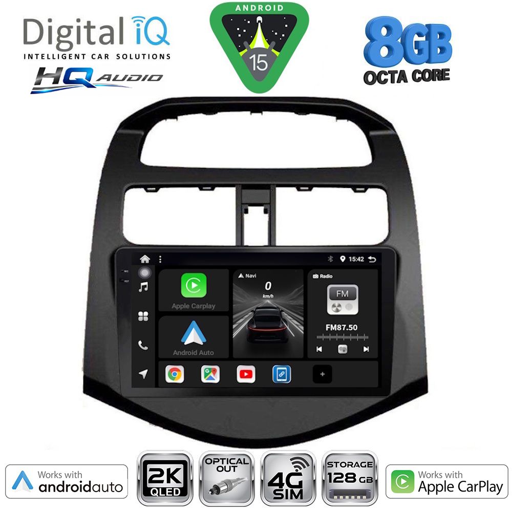 DIGITAL IQ BXK 20078A_CPAA (9inc) MULTIMEDIA TABLET for CHEVROLET SPARK mod. 2009-2015 - WEXML.GR