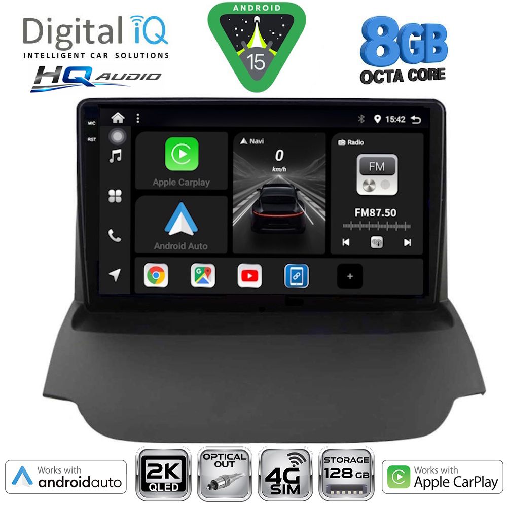 DIGITAL IQ BXK 20151A_CPAA (9inc) MULTIMEDIA TABLET for FORD ECOSPORT  mod. 2012-2018 - WEXML.GR