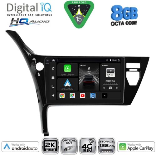 DIGITAL IQ BXK 20703B_CPAA (10inc) MULTIMEDIA TABLET for TOYOTA AURIS mod. 2015-2021 - WEXML.GR
