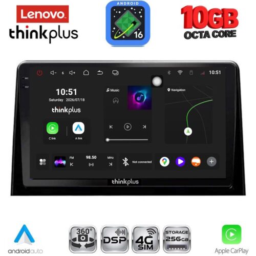 LENOVO LTM 11082_CPA (10inc) MULTIMEDIA TABLET for CITROEN BERLINGO – OPEL COMBO – PEUGEOT PARTNER – TOYOTA PROACE mod. 2018-2026 - FIAT DOBLO mod. 2022-2026 - WEXML.GR