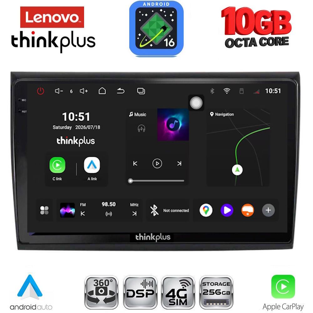 LENOVO LTM 11136_CPA (9inc) MULTIMEDIA TABLET for FIAT BRAVO mod. 2007-2019 - WEXML.GR