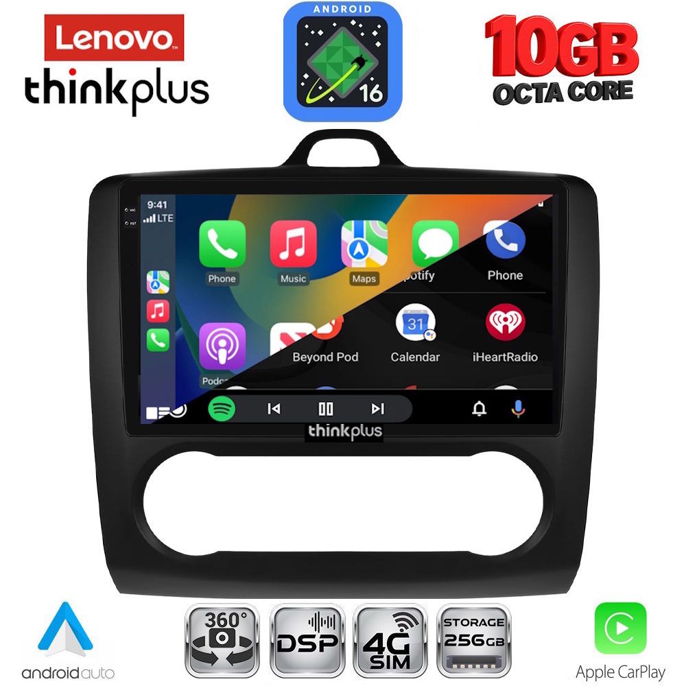 LENOVO LTM 11156BL_CPA CLIMA (9inc) MULTIMEDIA TABLET for FORD FOCUS mod. 2005-2012 (BLACK) - immagine 3
