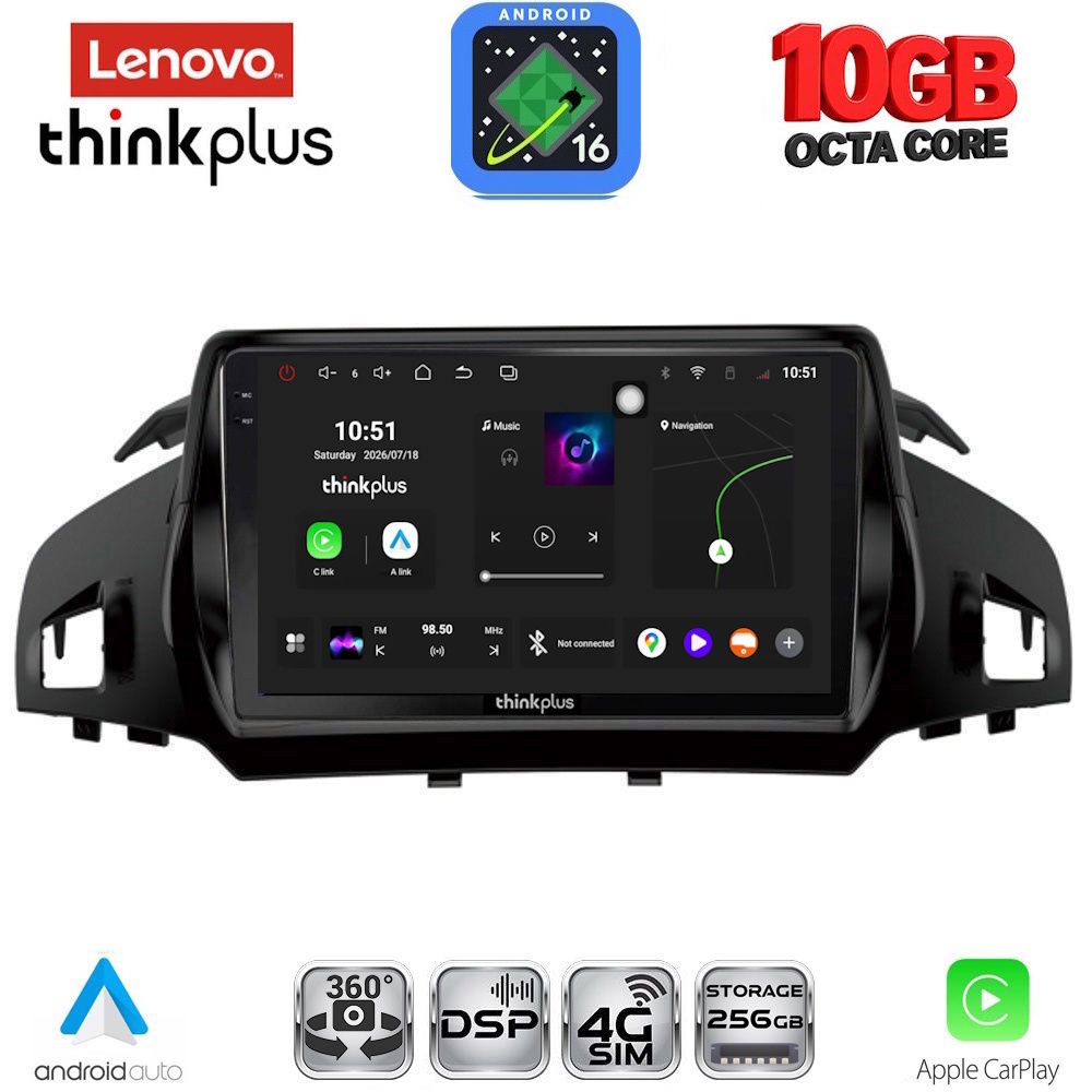 LENOVO LTM 11160_CPA (9inc) MULTIMEDIA TABLET for FORD KUGA mod. 2013-2019 – CMAX mod. 2011-2020 - WEXML.GR