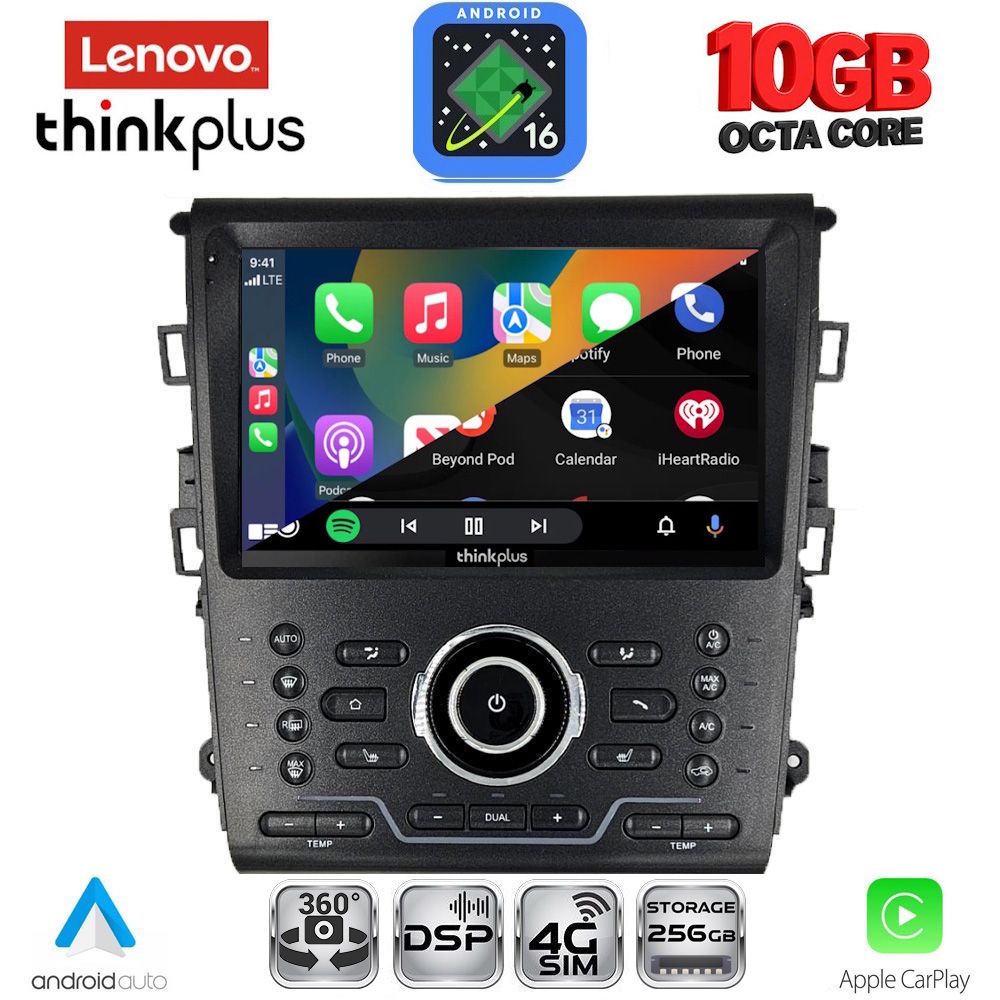 LENOVO LTM 11164_CPA CLIMA (9inc) MULTIMEDIA TABLET for FORD MONDEO mod. 2014-2023 - immagine 3
