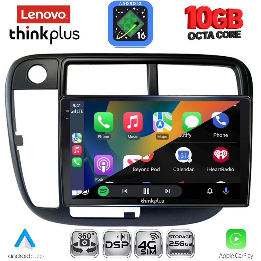 LENOVO LTM 11186_CPA CLIMA (9inc) MULTIMEDIA TABLET for HONDA CIVIC mod. 1995-2001 - immagine 3
