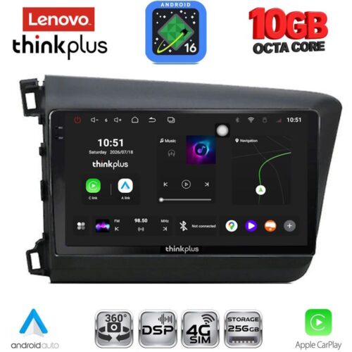 LENOVO LTM 111904D_CPA (9inc) MULTIMEDIA TABLET for HONDA CIVIC  4Doors mod. 2012-2016 - WEXML.GR