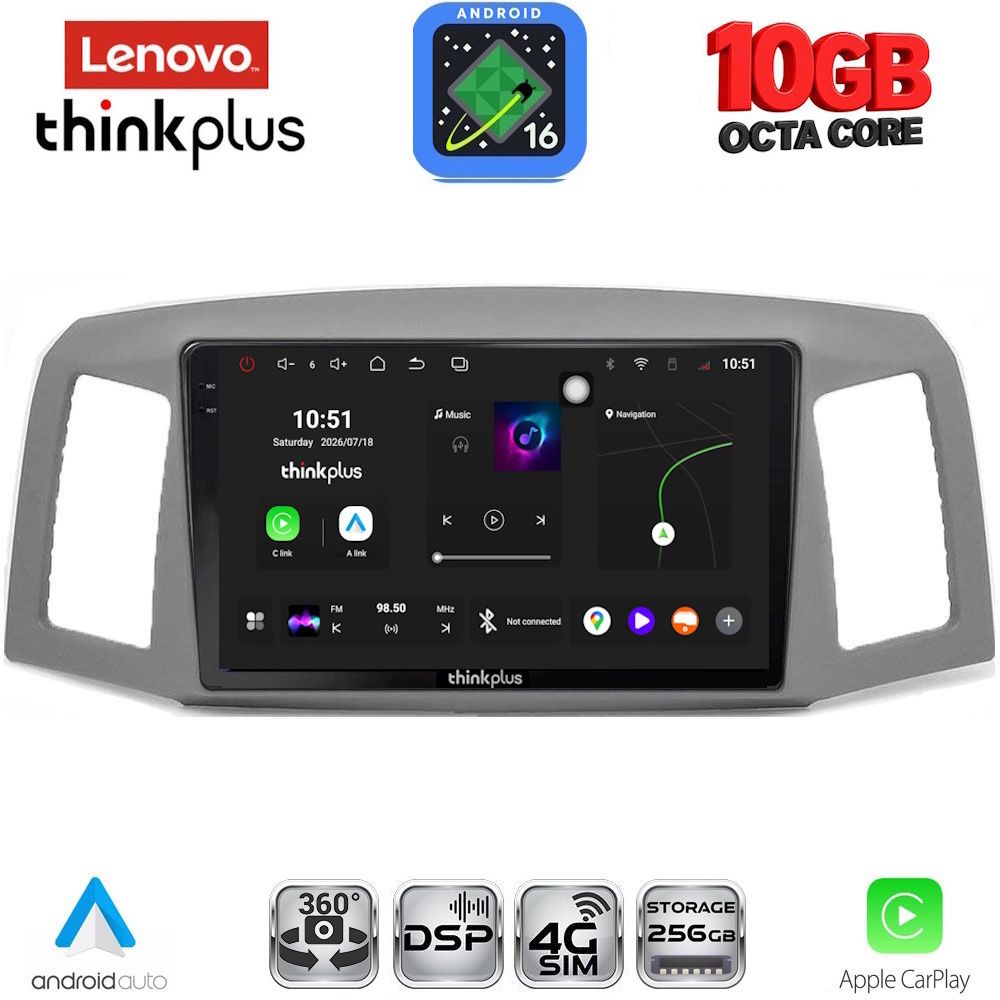 LENOVO LTM 11281_CPA (10inc) MULTIMEDIA TABLET for JEEP GRAND CHEROKEE mod. 2005-2007 - WEXML.GR