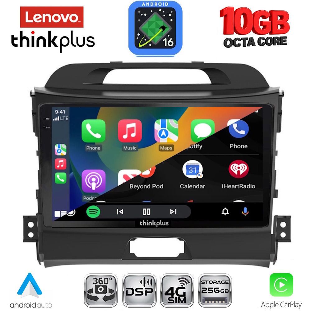 LENOVO LTM 11325_CPA (9inc) MULTIMEDIA TABLET for KIA SPORTAGE mod. 2010-2015 - immagine 2