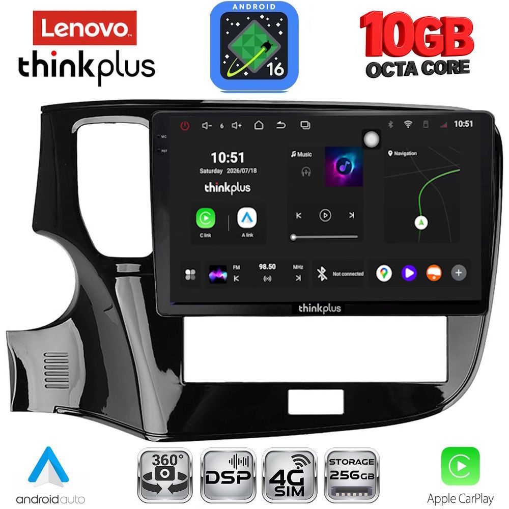 LENOVO LTM 11440_CPA (10inc) MULTIMEDIA TABLET for MITSUBISHI OUTLANDER mod. 2020-2022 - WEXML.GR