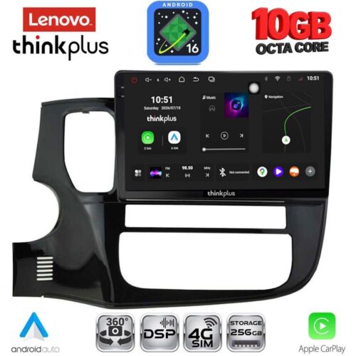 LENOVO LTM 11443_CPA (10inc) MULTIMEDIA TABLET for MITSUBISHI OUTLANDER mod. 2013-2020 - WEXML.GR
