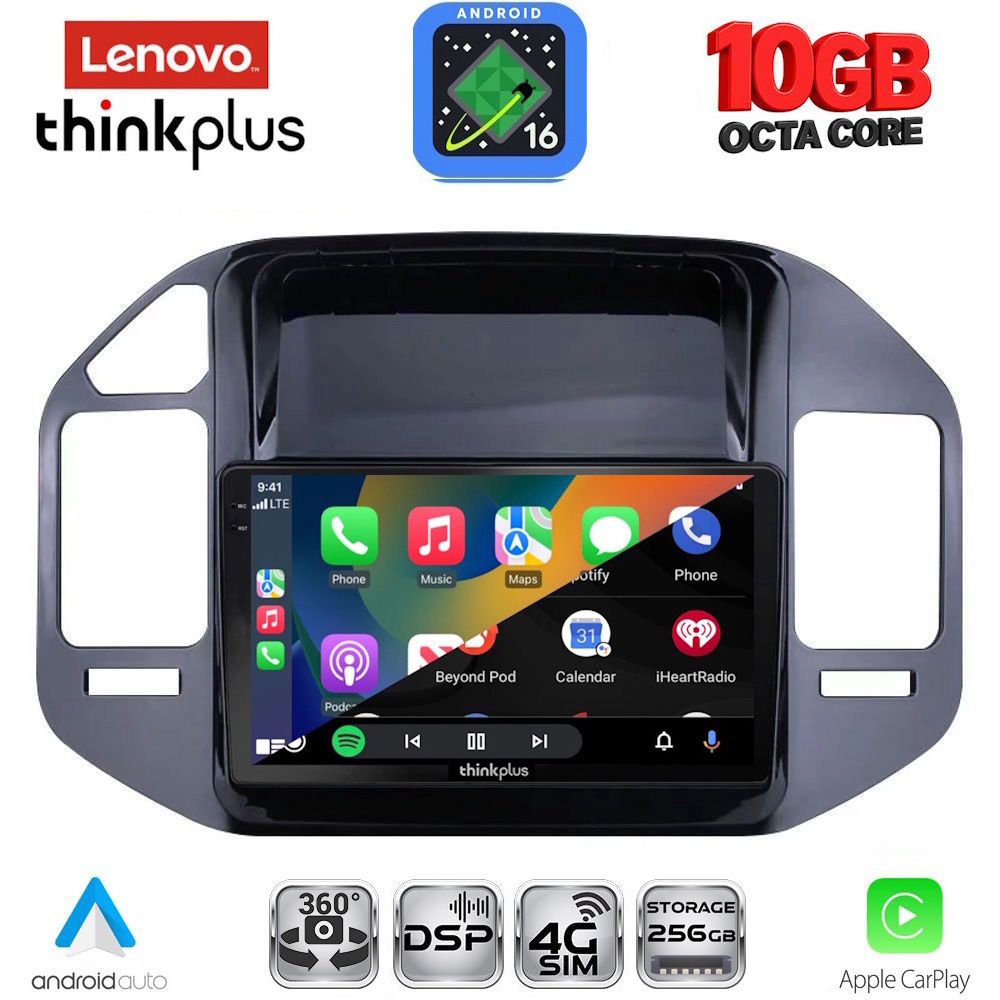 LENOVO LTM 11444_CPA (9inc) MULTIMEDIA TABLET for MITSUBISHI PAJERO mod. 1999-2006 - immagine 2