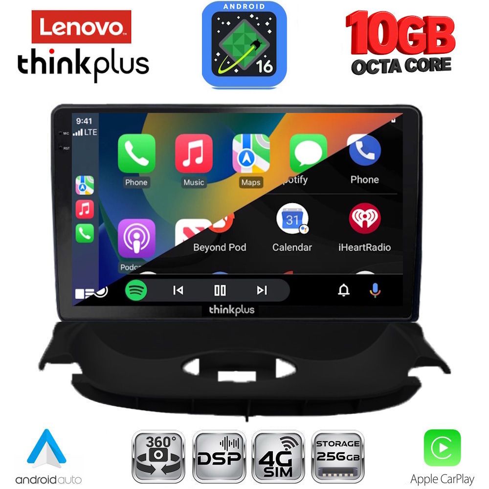 LENOVO LTM 11505_CPA (9inc) MULTIMEDIA TABLET for PEUGEOT 206 mod. 1998-2006 - immagine 2