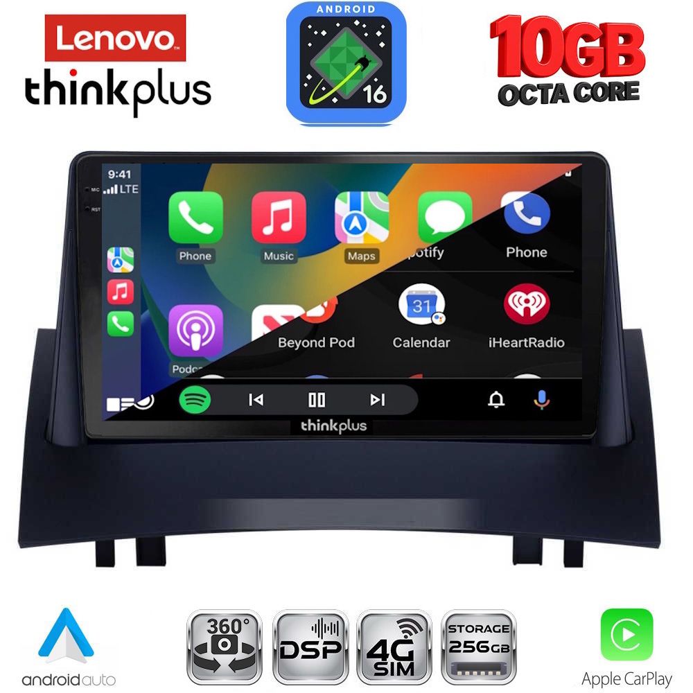 LENOVO LTM 11555_CPA (9inc) MULTIMEDIA TABLET for RENAULT MEGANE 2 mod. 2002-2008 - immagine 2