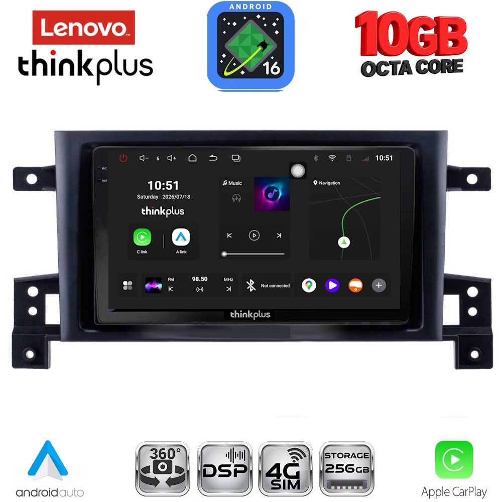 LENOVO LTM 11696_CPA (9inc) MULTIMEDIA TABLET for SUZUKI GRAND VITARA mod. 2005-2015 - WEXML.GR