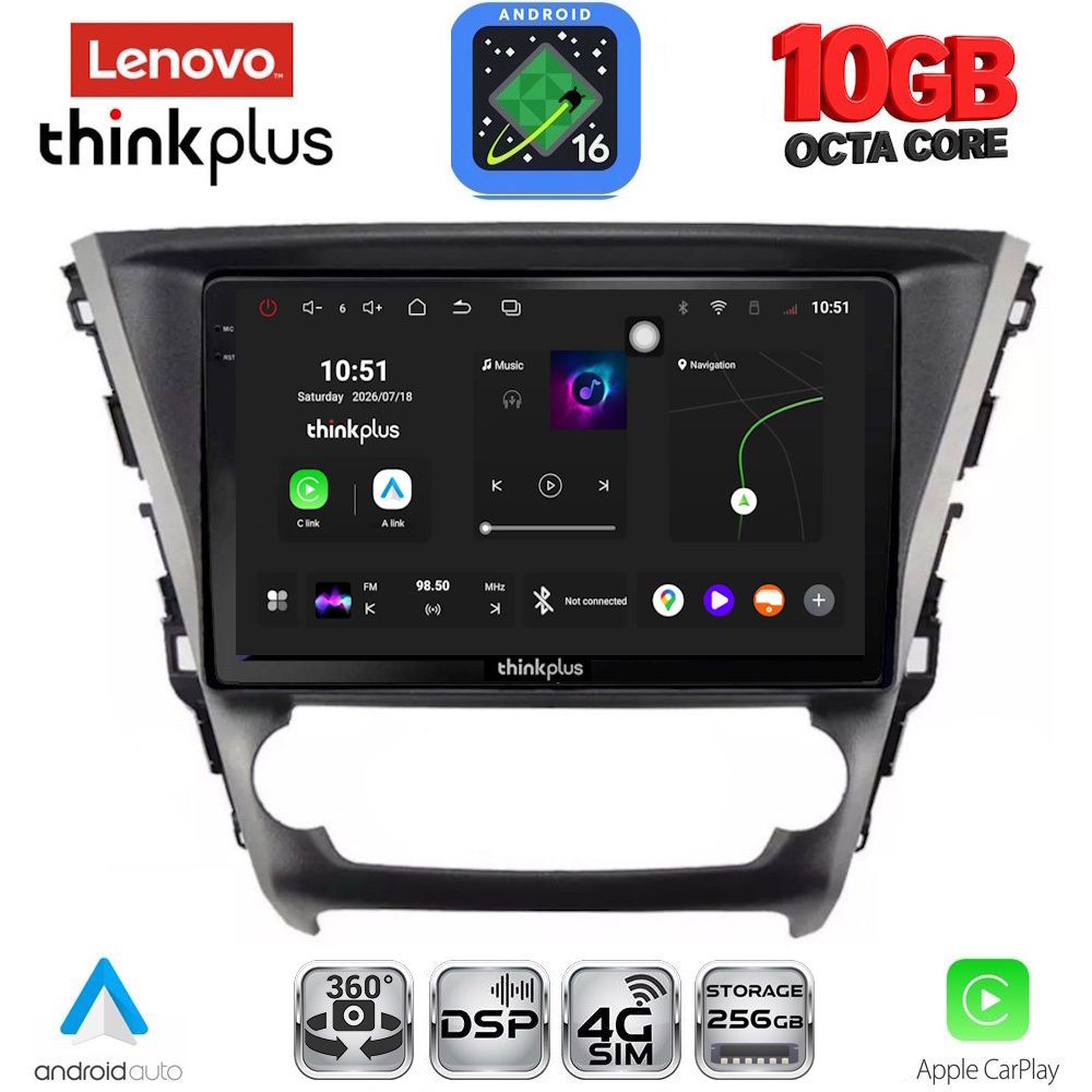 LENOVO LTM 11706_CPA (10inc) MULTIMEDIA TABLET for TOYOTA AVENSIS mod. 2016-2019 - WEXML.GR