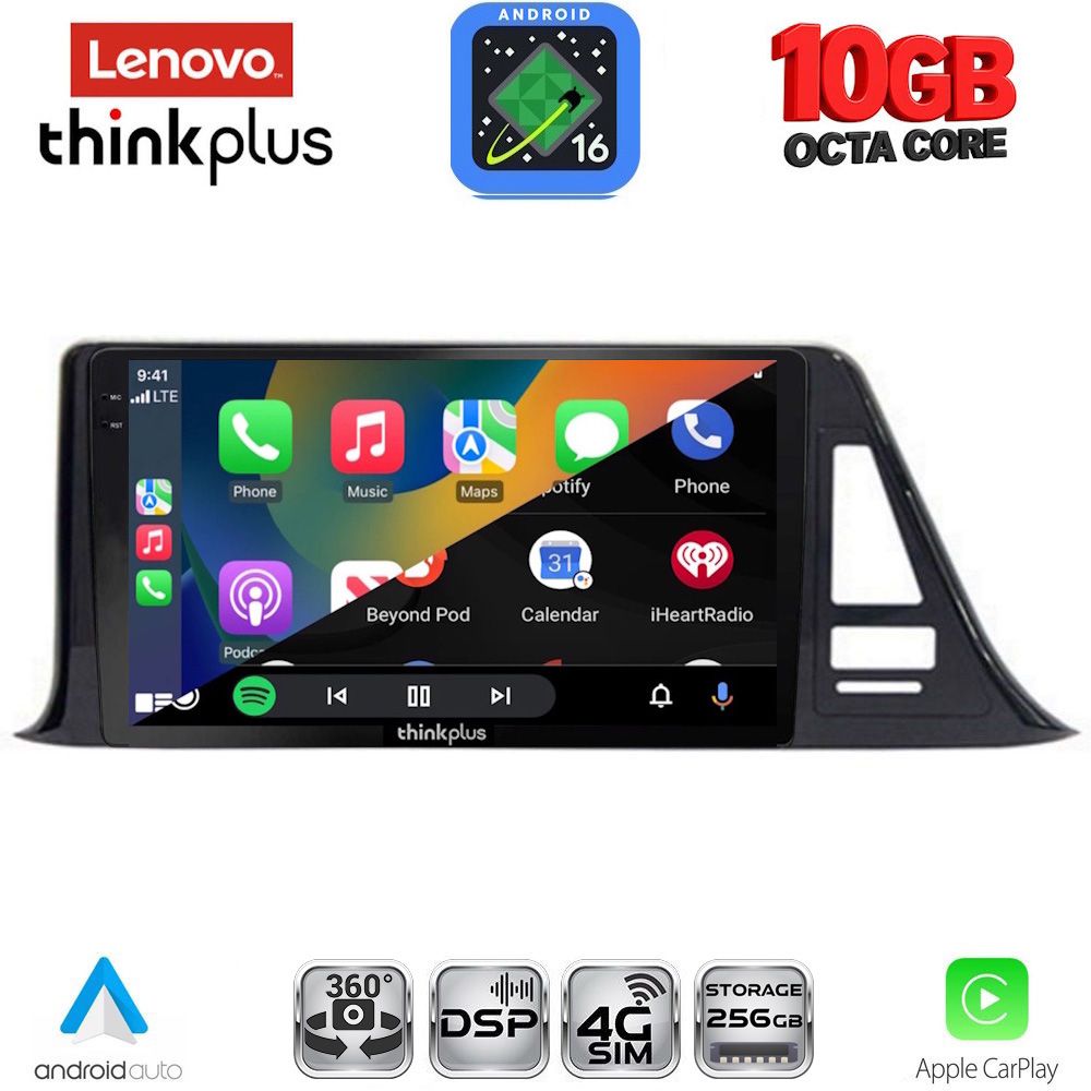 LENOVO LTM 11709_CPA (9inc) MULTIMEDIA TABLET for TOYOTA CH-R mod. 2017-2023 - immagine 2