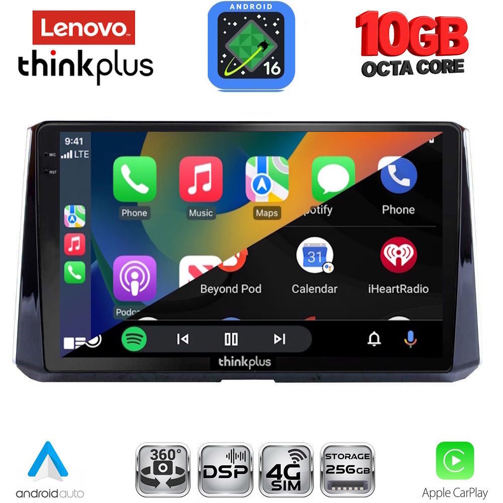 LENOVO LTM 11716_CPA (10inc) MULTIMEDIA TABLET for TOYOTA COROLLA mod. 2019-2026 - immagine 2