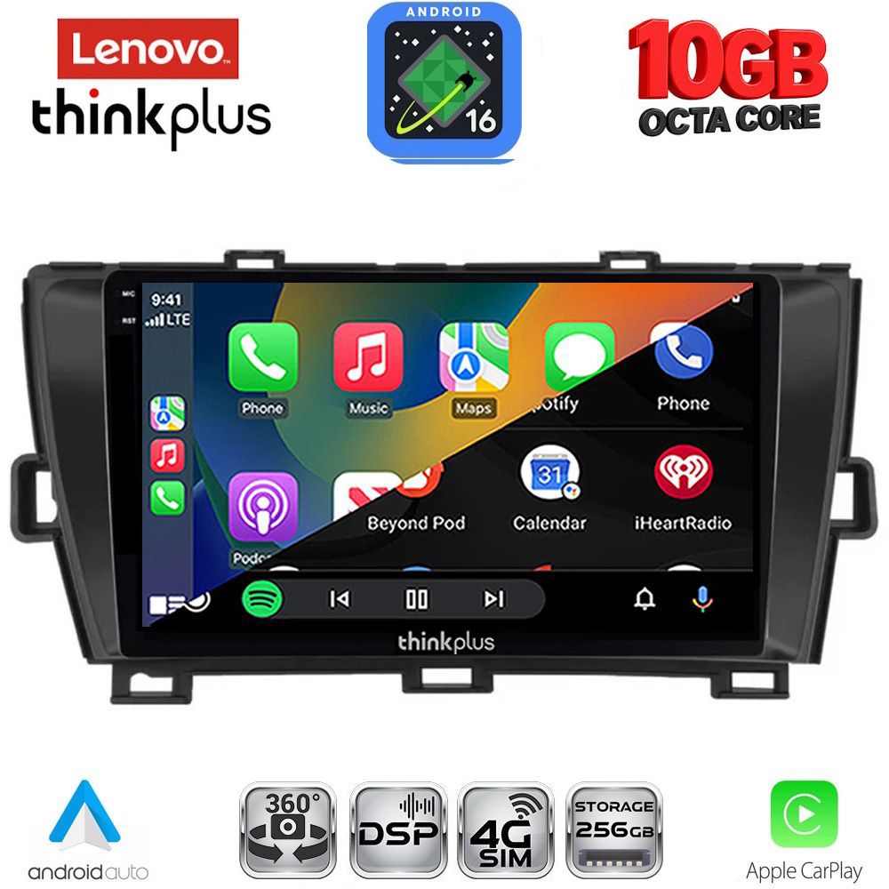 LENOVO LTM 11726BL_CPA (9inc) MULTIMEDIA TABLET for TOYOTA PRIUS mod. 2009-2015 (BLACK) - immagine 2
