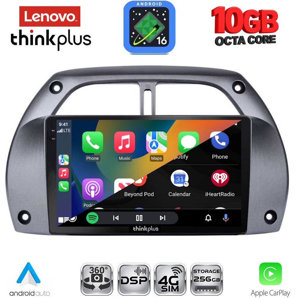 LENOVO LTM 11730AC_CPA (9inc) MULTIMEDIA TABLET for TOYOTA RAV 4 mod. 2000-2006 with A/C - immagine 3