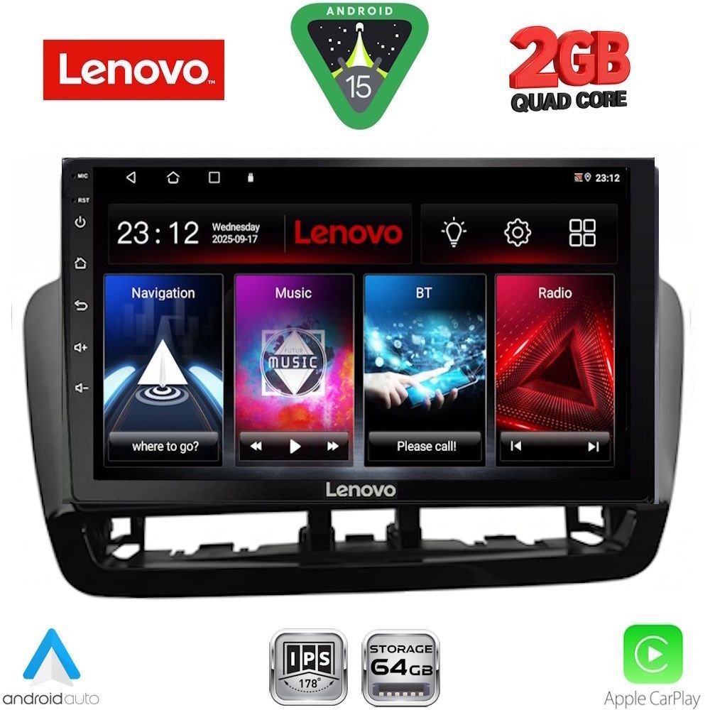 LENOVO LVD 2572BL_CPA (9inc) MULTIMEDIA TABLET for SEAT IBIZA mod. 2012-2015 - WEXML.GR