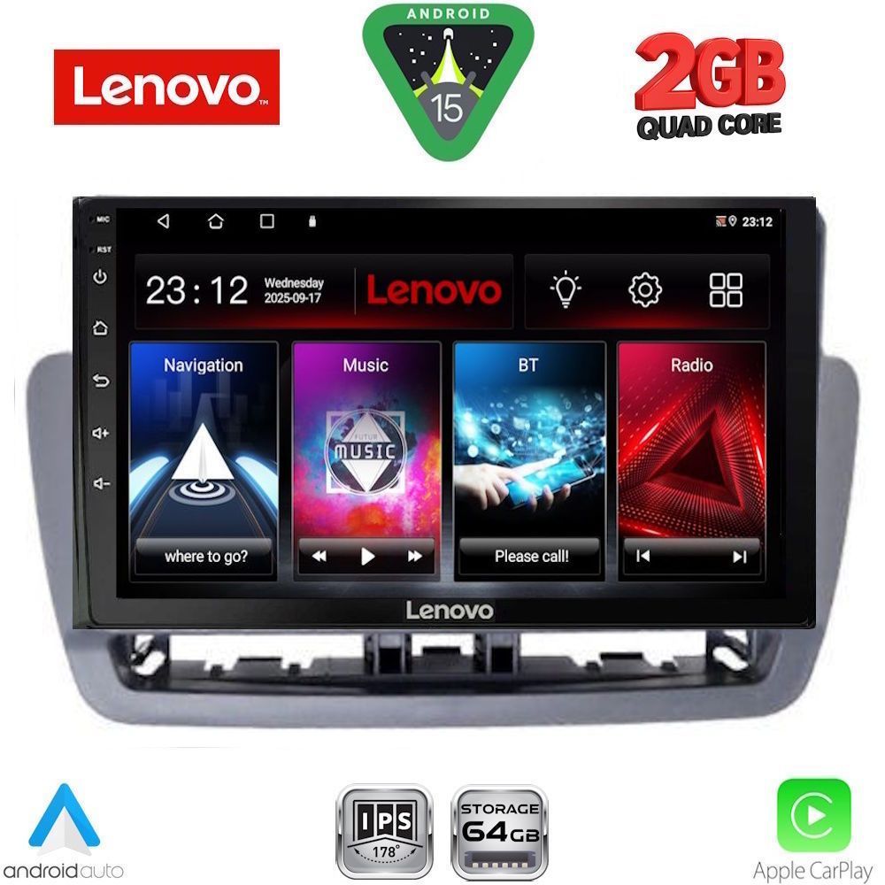 LENOVO LVD 2572GR_CPA (9inc) MULTIMEDIA TABLET for SEAT IBIZA mod. 2012-2015 - WEXML.GR