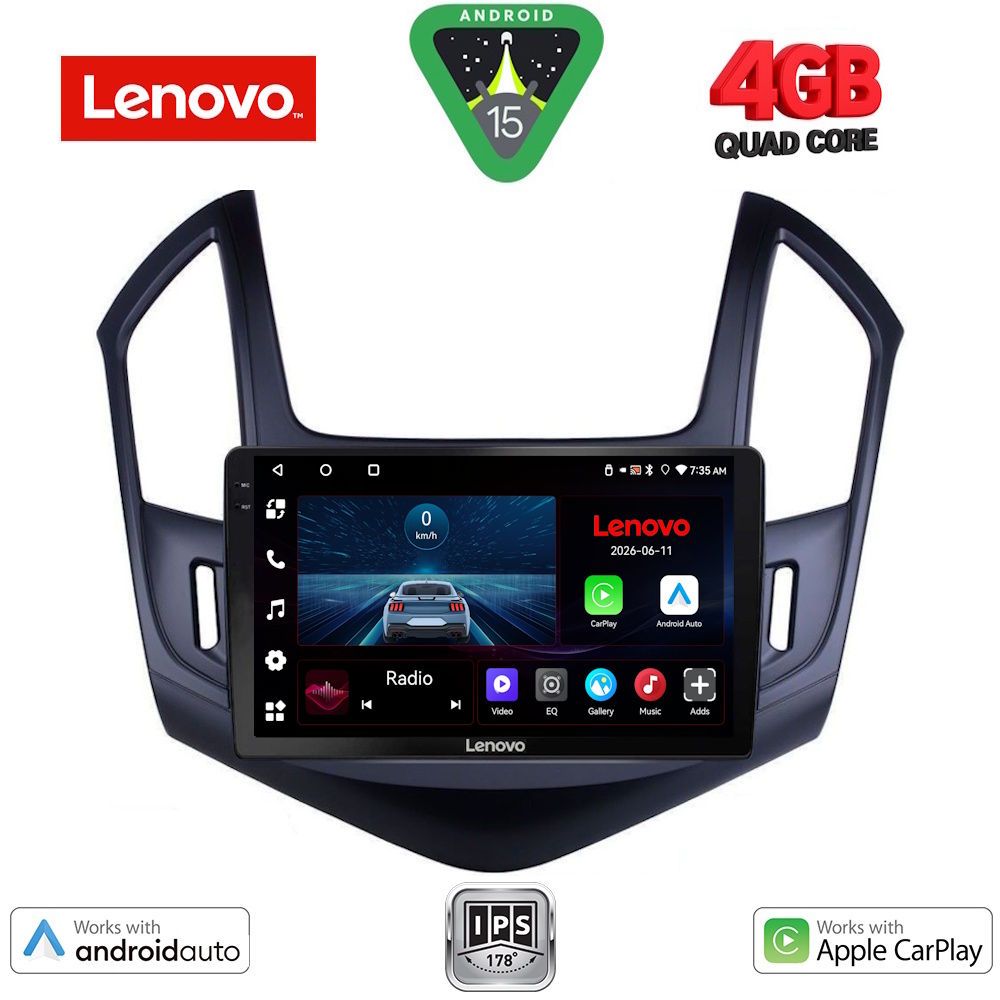 LENOVO LVE 8076B_CPAA (9inc) MULTIMEDIA TABLET for CHEVROLET CRUZE mod. 2013-2015 - WEXML.GR