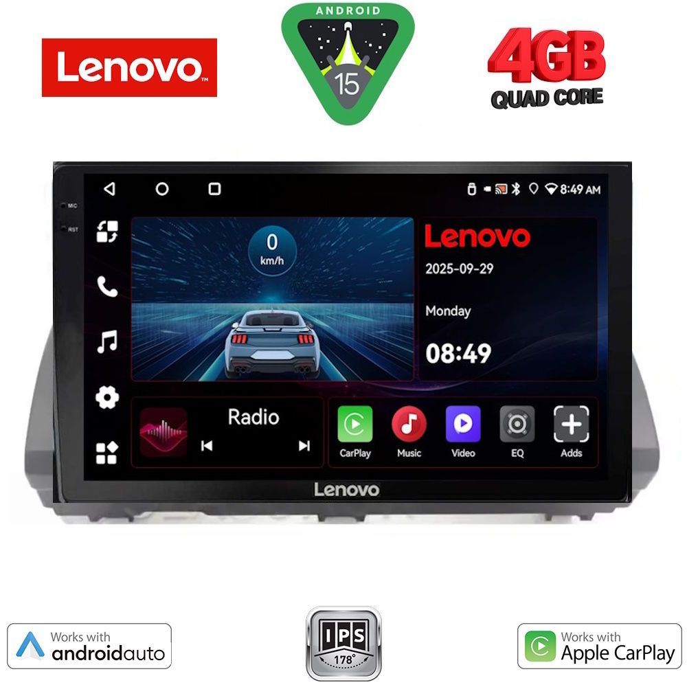 LENOVO LVE 8109B_CPAA (10inc) MULTIMEDIA TABLET for DACIA LOGAN - SANDERO - JOGGER mod. 2020-2026 - WEXML.GR