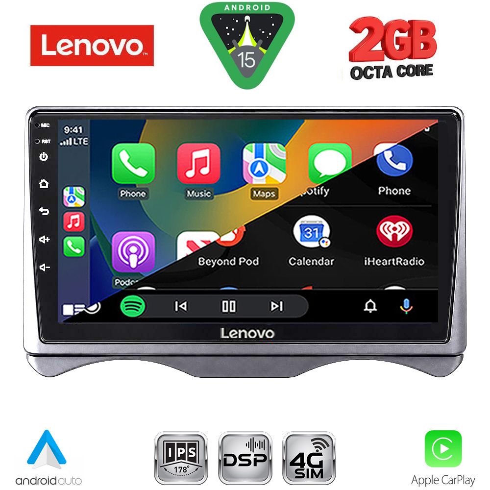 LENOVO LVF 5091_CPA (9inc) MULTIMEDIA TABLET for CITROEN C3 mod. 2001-2009 (DASHBOARD) - immagine 2