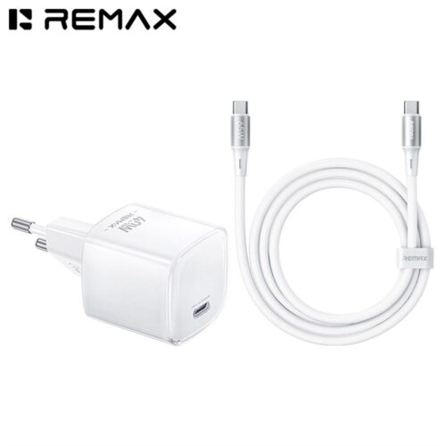 REMAX CA-26 (C60W) GaN FAST CHARGER with USB-C Cable (WHITE) - WEXML.GR