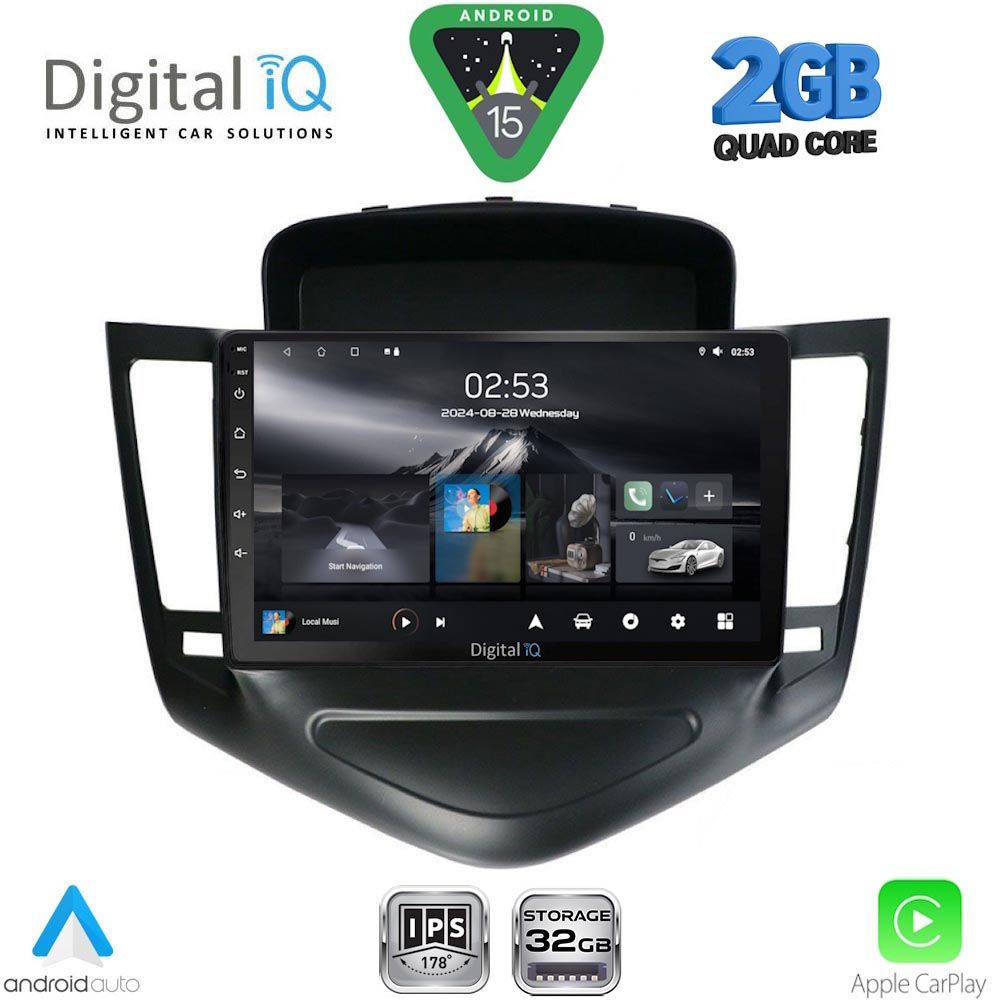 DIGITAL IQ RSD 1076A_CPA (9inc) MULTIMEDIA TABLET for CHEVROLET CRUZE mod. 2008-2012 - WEXML.GR