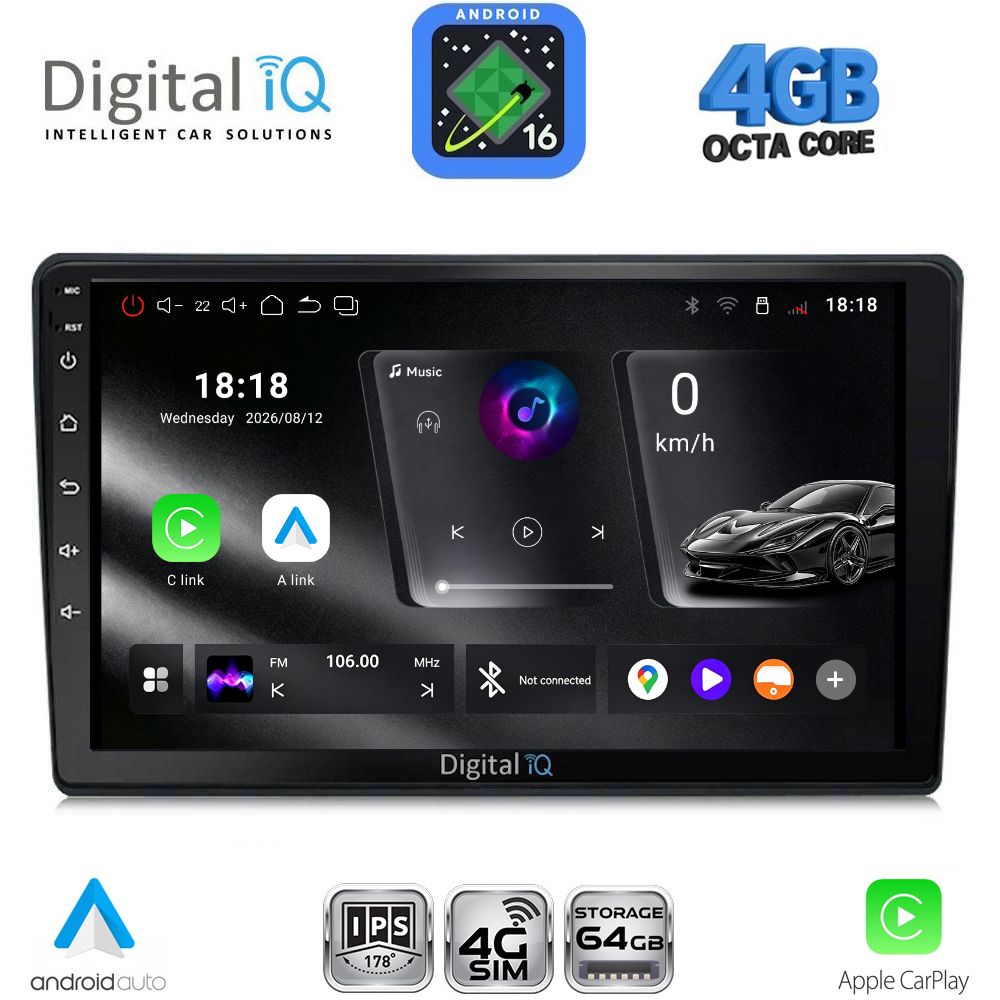 DIGITAL IQ RTG 6004_CPA (9inc) MULTIMEDIA TABLET for AUDI A4 mod. 2002-2008 - WEXML.GR