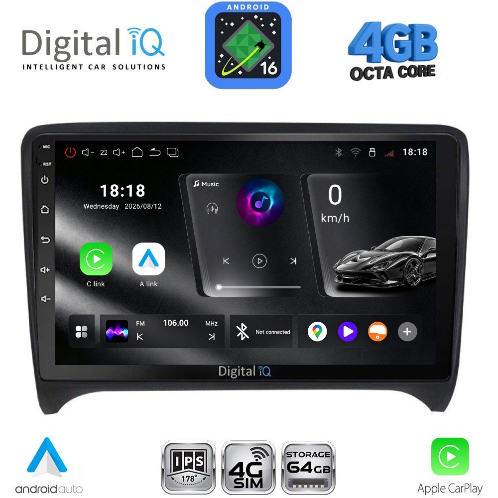 DIGITAL IQ RTG 6009_CPA (9inc) MULTIMEDIA TABLET for AUDI TT  mod. 2007-2015 - WEXML.GR