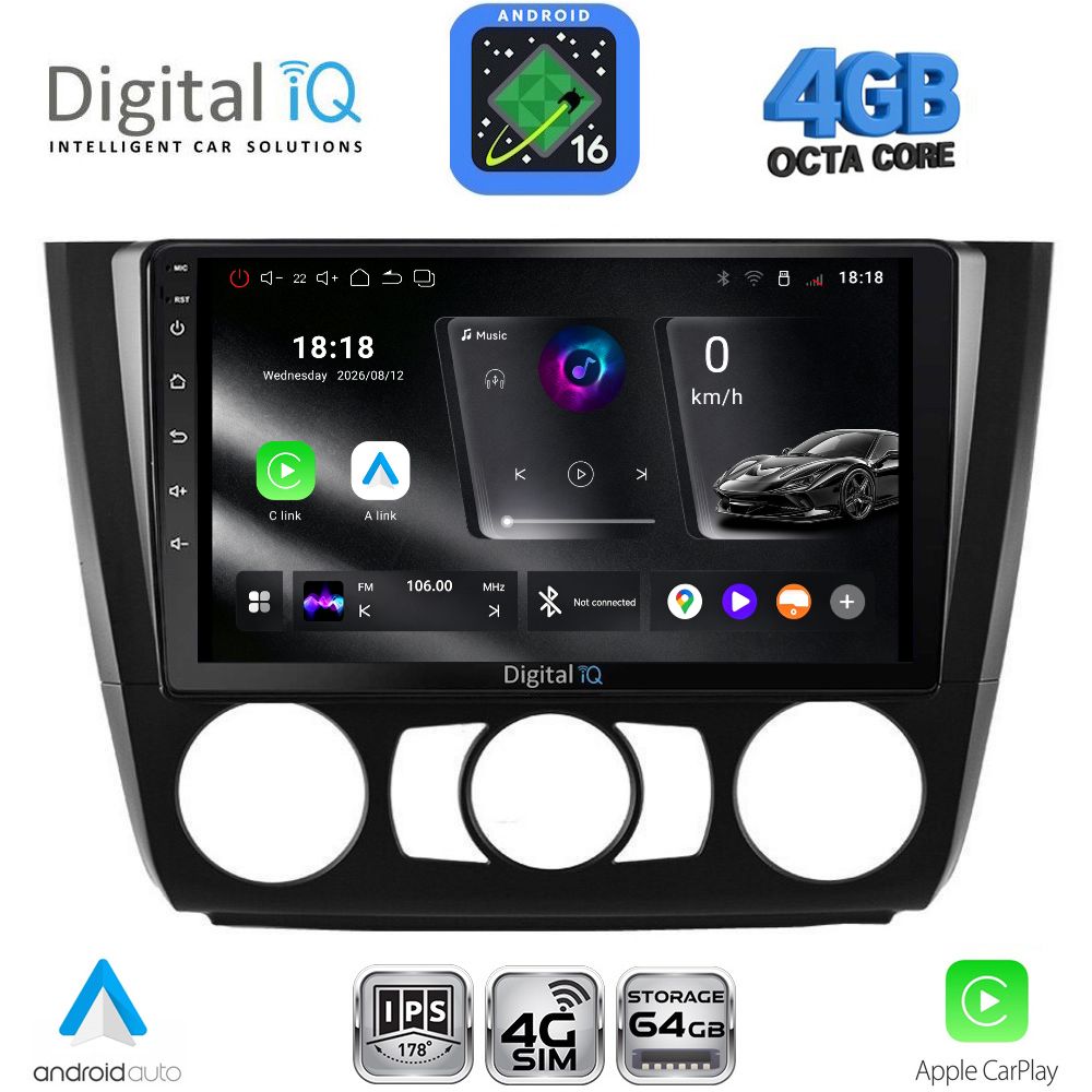 DIGITAL IQ RTG 6040_CPA A/C (9inc) MULTIMEDIA TABLET for BMW S.1  E81-82-87-88 mod. 2004-2013 - WEXML.GR