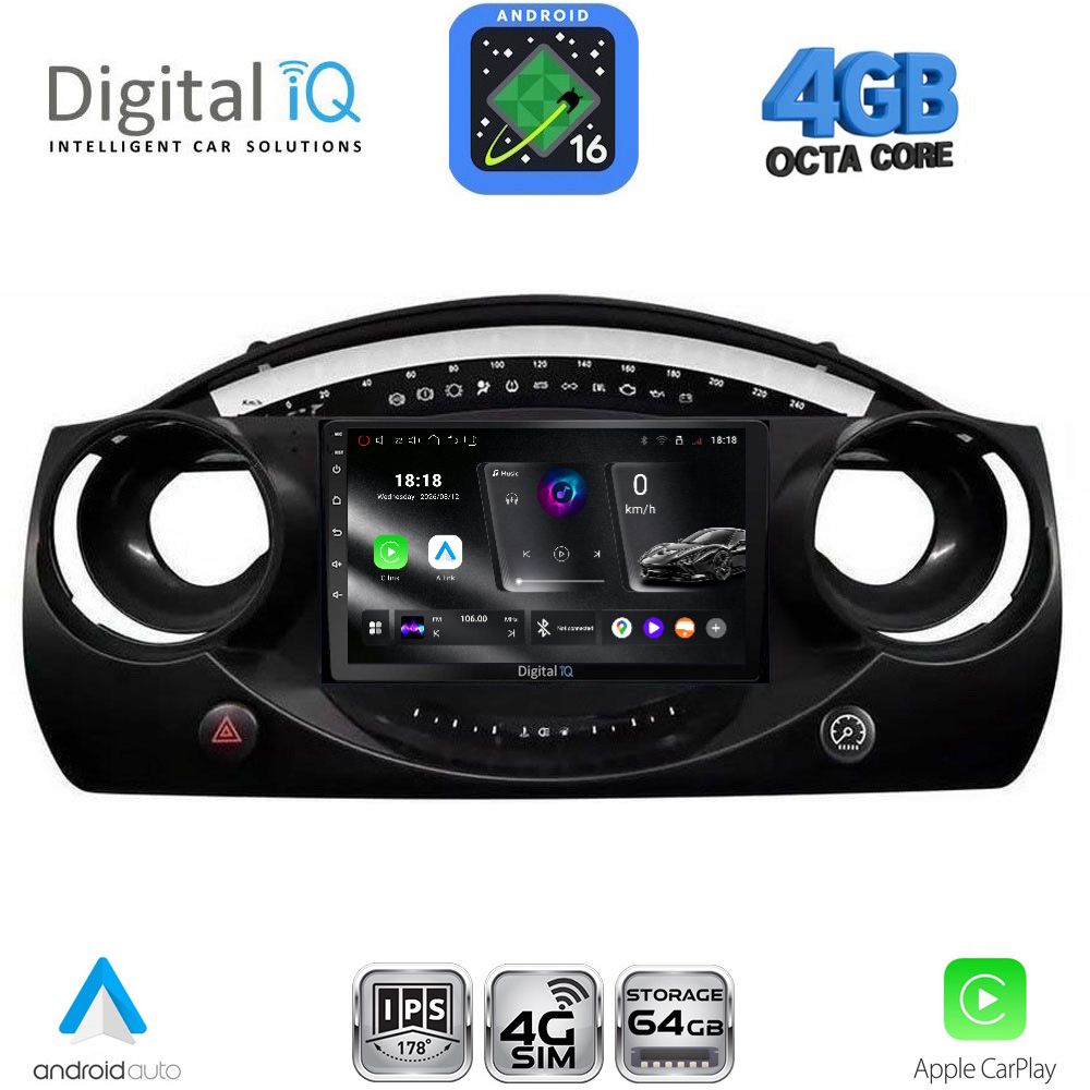 DIGITAL IQ RTG 6063_CPA (9inc) MULTIMEDIA TABLET for MINI COOPER (R50-R52-R53) mod. 2000-2006 - WEXML.GR