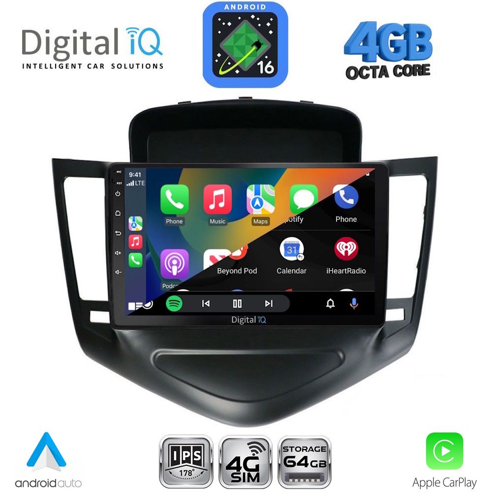 DIGITAL IQ RTG 6076A_CPA (9inc) MULTIMEDIA TABLET for CHEVROLET CRUZE mod. 2008-2012 - immagine 2
