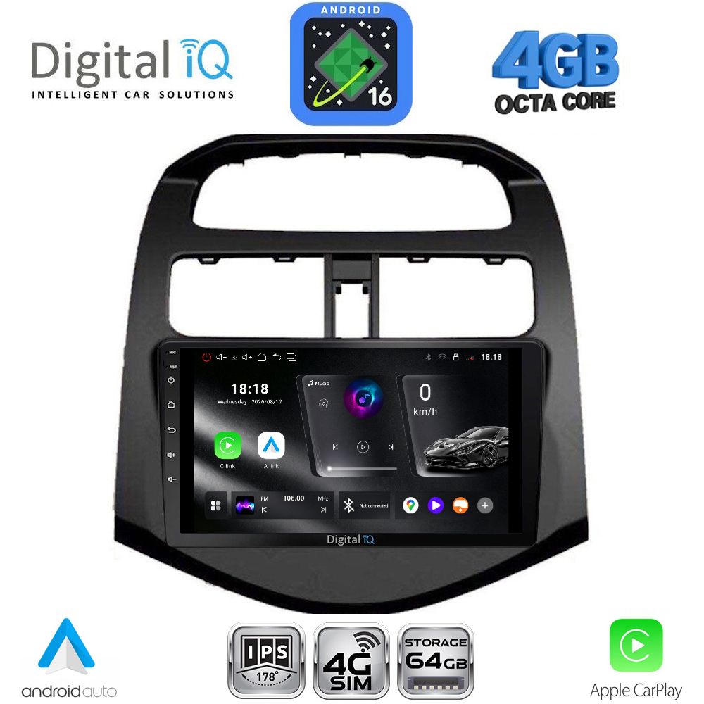 DIGITAL IQ RTG 6078A_CPA (9inc) MULTIMEDIA TABLET for CHEVROLET SPARK mod. 2009-2015 - WEXML.GR