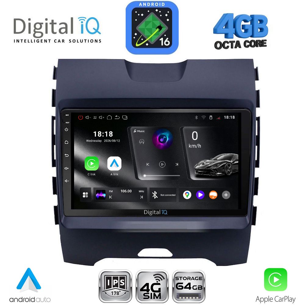 DIGITAL IQ RTG 6152_CPA (9inc) MULTIMEDIA TABLET for FORD EDGE  mod. 2015-2023 - WEXML.GR