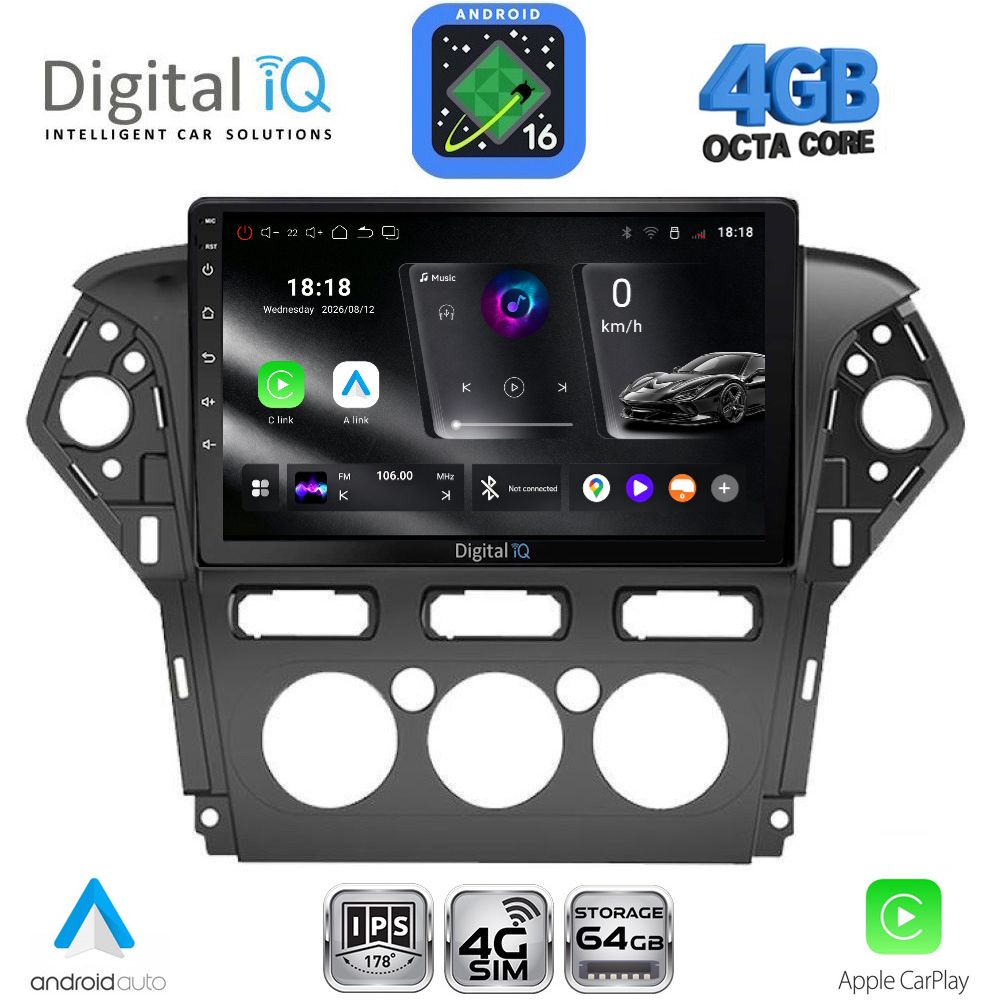 DIGITAL IQ RTG 6163_CPA A/C (10inc) MULTIMEDIA TABLET for FORD MONDEO mod. 2011-2013 - WEXML.GR