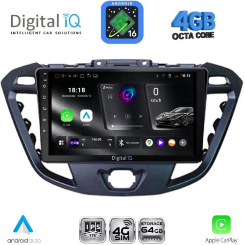 DIGITAL IQ RTG 6177_CPA (9inc) MULTIMEDIA TABLET for FORD TRANSIT CUSTOM | TOURNEO CUSTOM mod. 2013-2019 - WEXML.GR