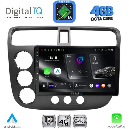 DIGITAL IQ RTG 6187_CPA (9inc) MULTIMEDIA TABLET for HONDA CIVIC 4D mod. 2001-2006 - WEXML.GR