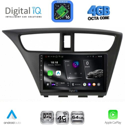 DIGITAL IQ RTG 6190_CPA (9inc) MULTIMEDIA TABLET for HONDA CIVIC mod. 2012-2016 - WEXML.GR