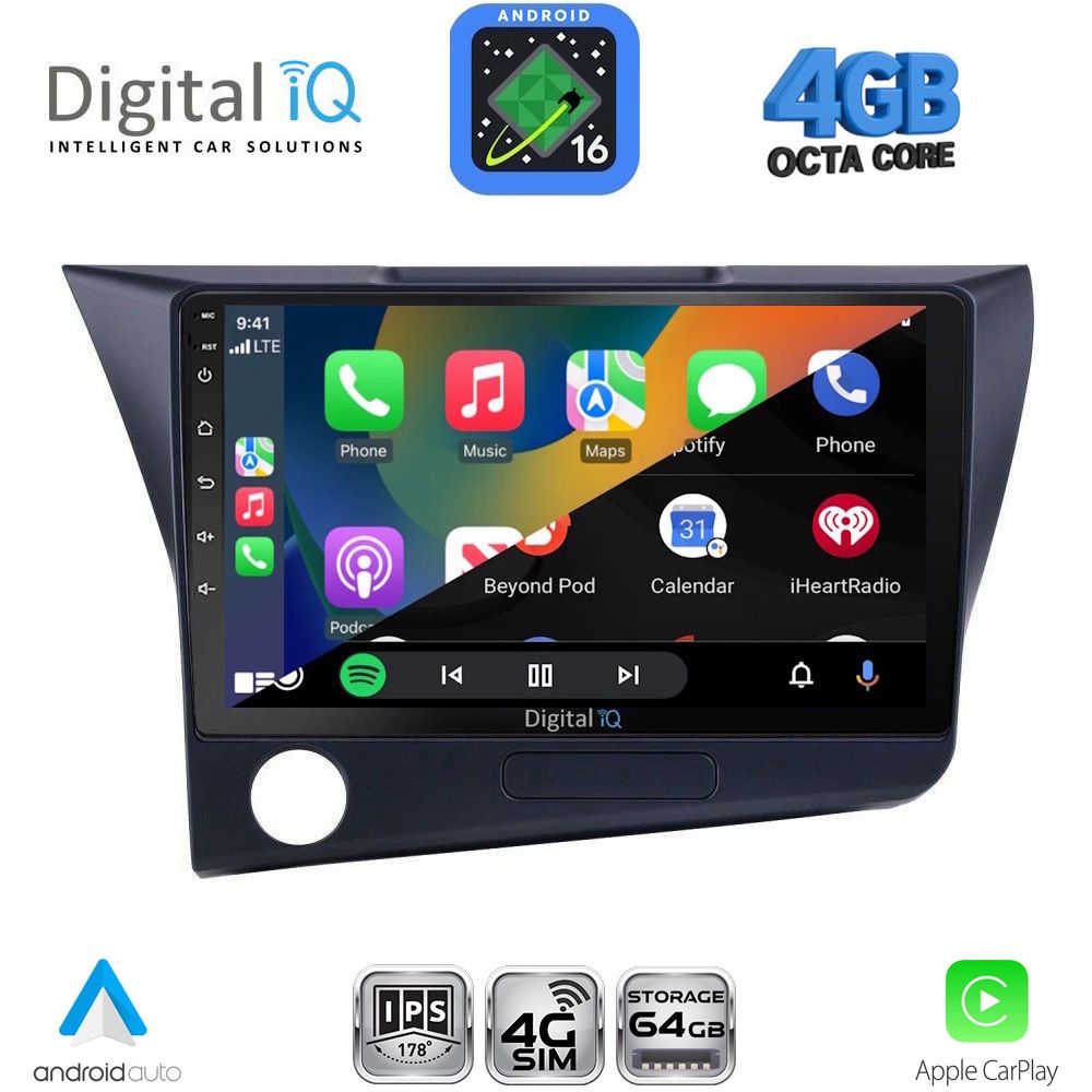 DIGITAL IQ RTG 6203_CPA (9inc) MULTIMEDIA TABLET for HONDA CRZ mod. 2010-2016 - immagine 2