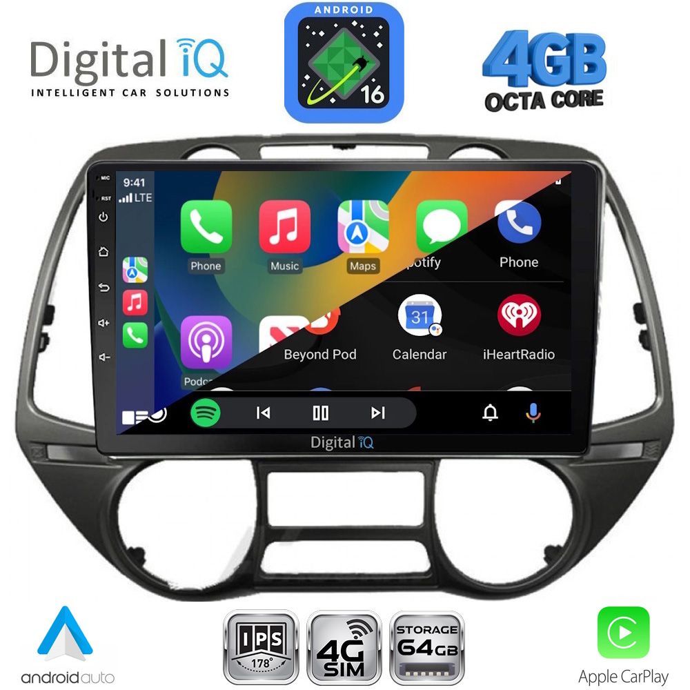 DIGITAL IQ RTG 6226_CPA (9inc) MULTIMEDIA TABLET for HYUNDAI i20 mod. 2008-2014 - immagine 2