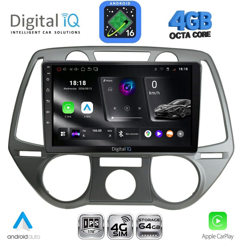 DIGITAL IQ RTG 6228_CPA A/C (9inc) MULTIMEDIA TABLET for HYUNDAI i20 mod. 2008-2012 - WEXML.GR