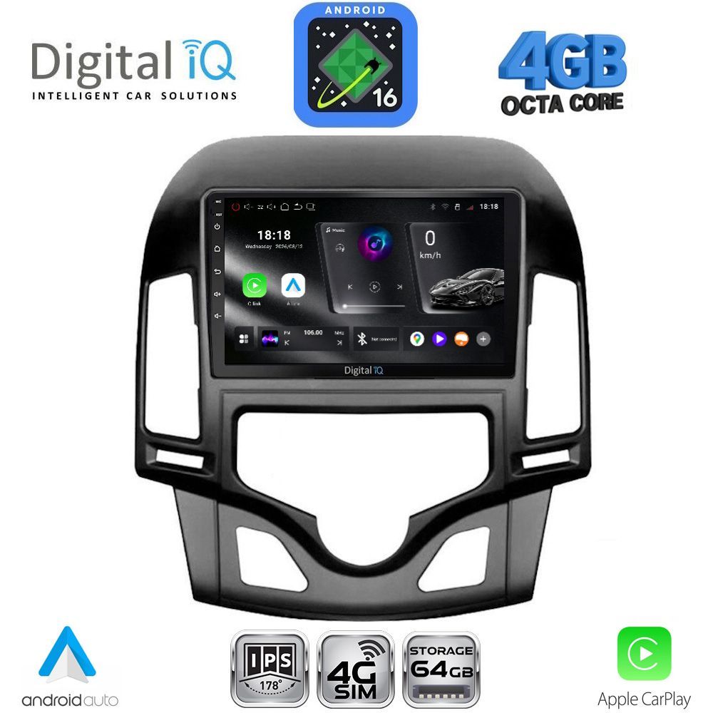 DIGITAL IQ RTG 6231_CPA CLIMA (9inc) MULTIMEDIA TABLET for HYUNDAI i30 mod. 2007-2012 - WEXML.GR